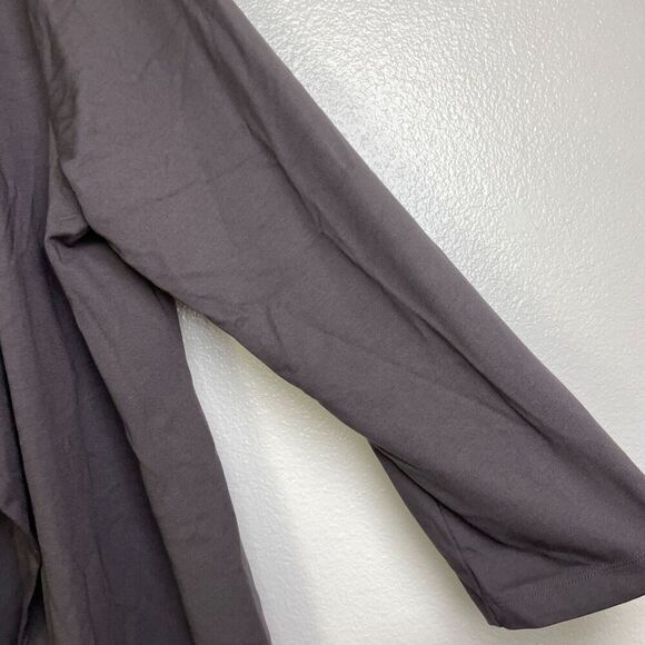 Bryn Walker Modal Cardigan Sweater Medium Brown Open Front Waterfall Stretch * - Picture 6 of 14